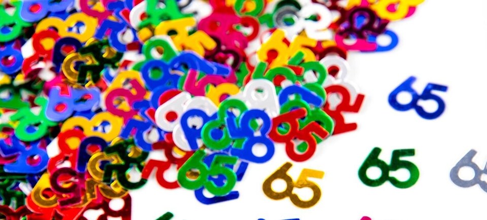 image 1 of 4 Packs of 65th Multicolor Confetti