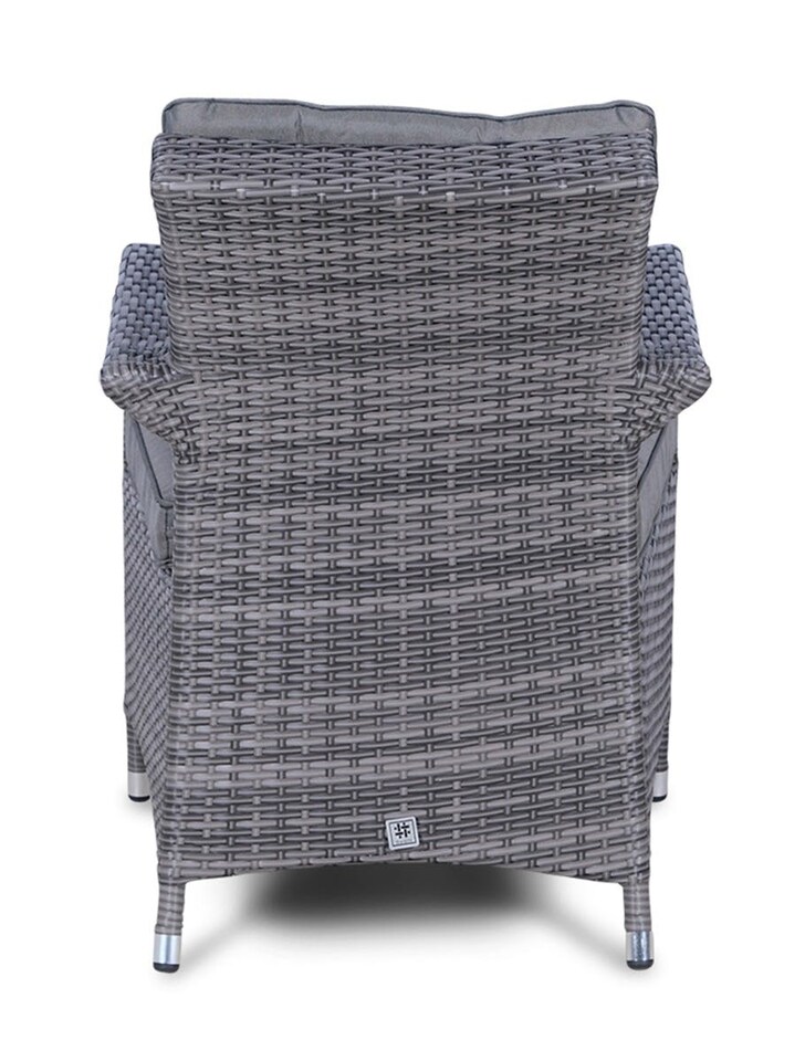 image 1 of Arizona Outdoor Rattan Garden Dining Chair Grey | Grey