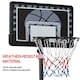 image 4 of Yaheetech 2.19-2.49M Height-Adjustable Basketball Hoop Black