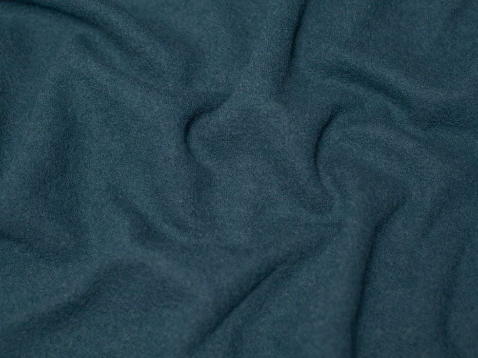 Minerva Core Range Blue 100% Pure Boiled Wool Coating Fabric for Dressmaking, 140cm / 55" Wide - per metre