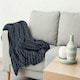 image 7 of Lush Faux Rabbit Fur Black Throw 127x152cm