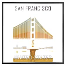 San francisco (Picture Frame) Black | XL