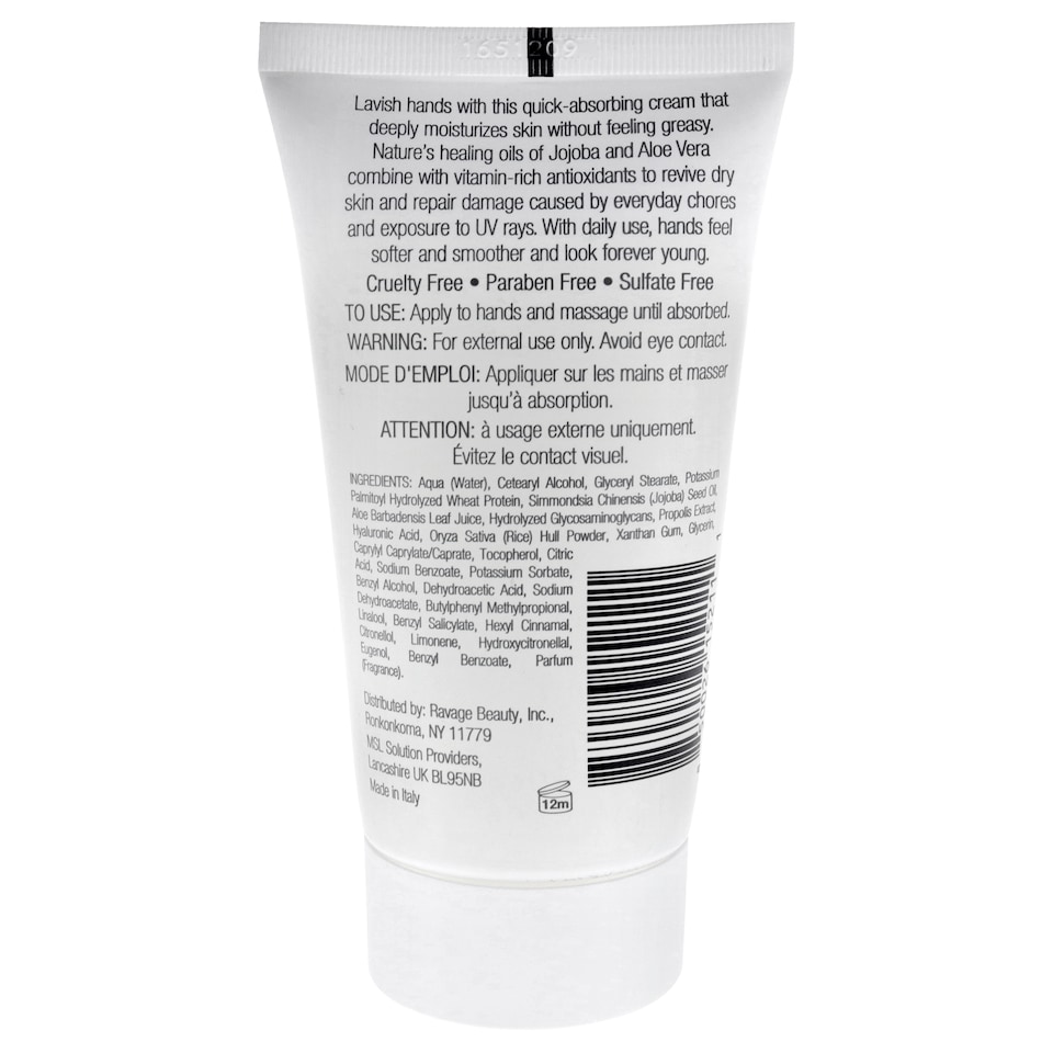 image 1 of Jojoba and Aloe Naturally Soft Hand Cream by e.fek.tiv for Unisex - 2.5 oz Cream | White