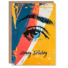 Pretty Eye Bright Modern Woman Her Birthday Card