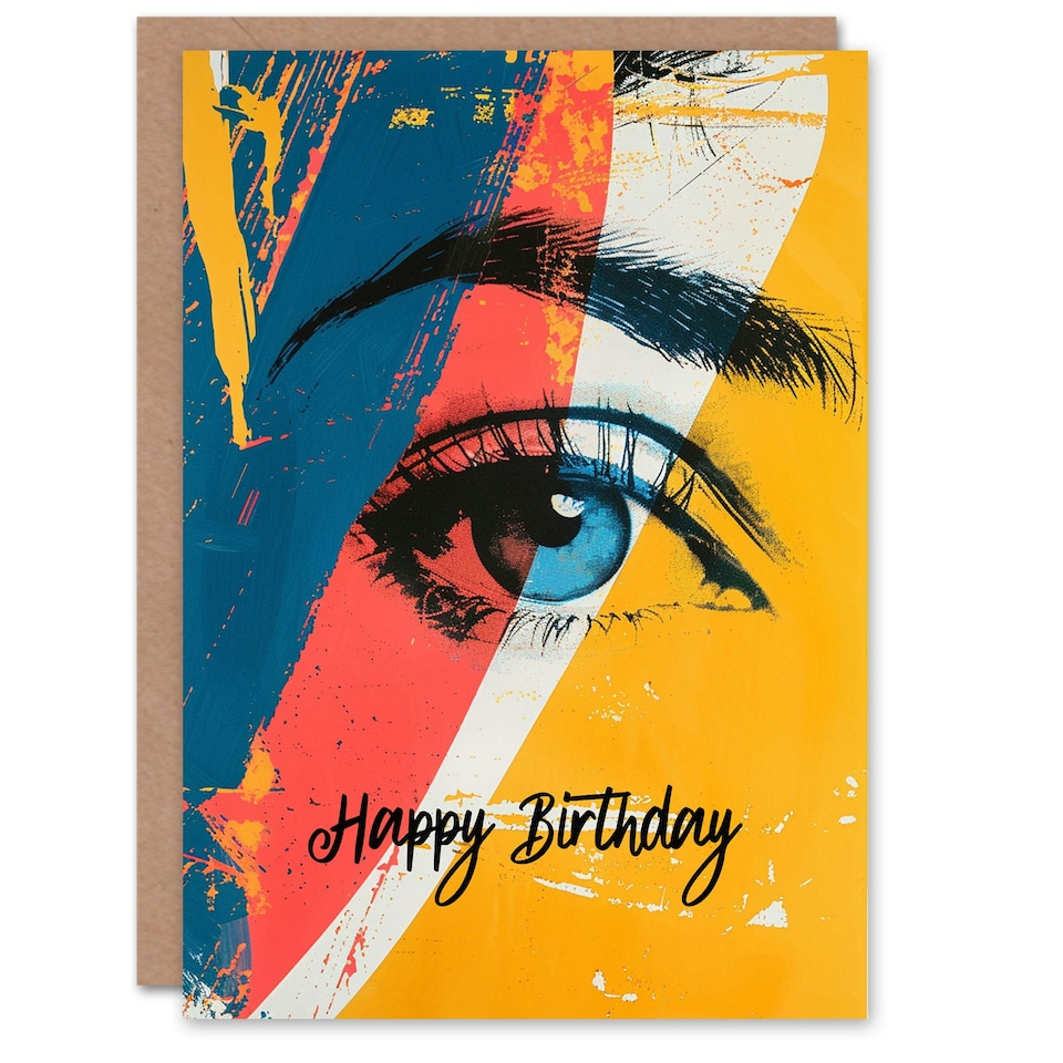 image 1 of Pretty Eye Bright Modern Woman Her Birthday Card
