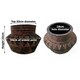 image 3 of 22cm x 34cm Aztec Inca Large Planter Brown