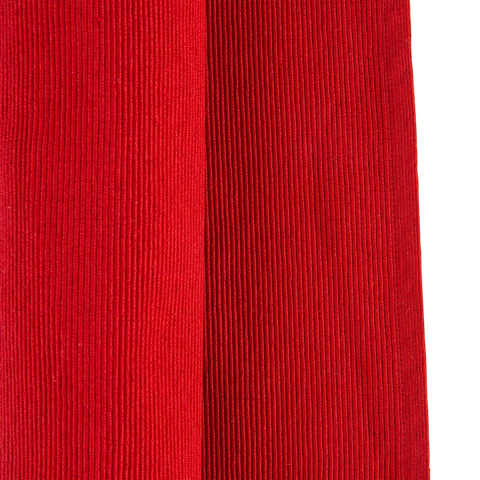 image 1 of Nicola Spring Cotton Fabric Table Runner - 48cm x 183cm - Red | Red | Red