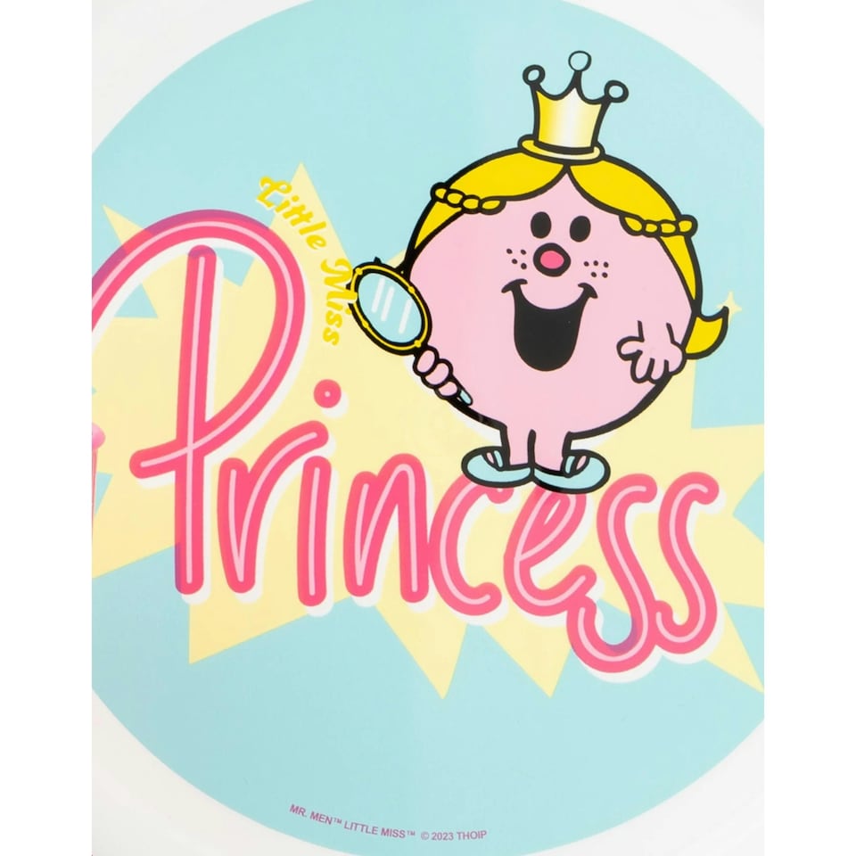 image 1 of Mr Men Little Miss Princess Tableware Set (Pack of 5) - Pink/Blue/White - One Size