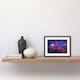 image 2 of Hubble Great Observatories Center Milky Way Galaxy 9x7" Black Framed Wall Art Print