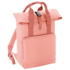 BagBase Twin Handle Roll-Top Backpack - Blush Pink - One Size