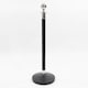 image 5 of 2 Silver Finish Black Stanchion Poles with 1 Yellow Gold Velvet Rope