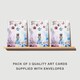 image 2 of Alice Mad Hatter Tea Party Greeting Card Any Occasion Set of 3 Blank Inside