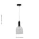 image 5 of Belten - Clear Glass Cloche Black Deco Pendant Fitting