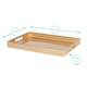 image 3 of Argon Tableware 6x Serving Trays - 34.5 x 25cm - Rectangular Tray Metallic Decorative Breakfast Tray Melamine Food Tray | Gold | Gold | One Size | 6