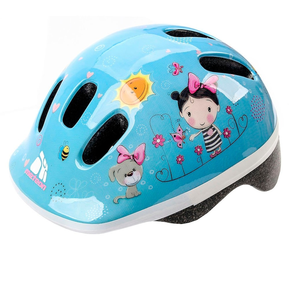 image 1 of Helmet for Kids Toddlers – Lightweight Adjustable Bike Helmet for Boys & Girls – Safety Crash Protection for Cycling, Scooter, Skateboard – MV62 | Blue | Friends | XS