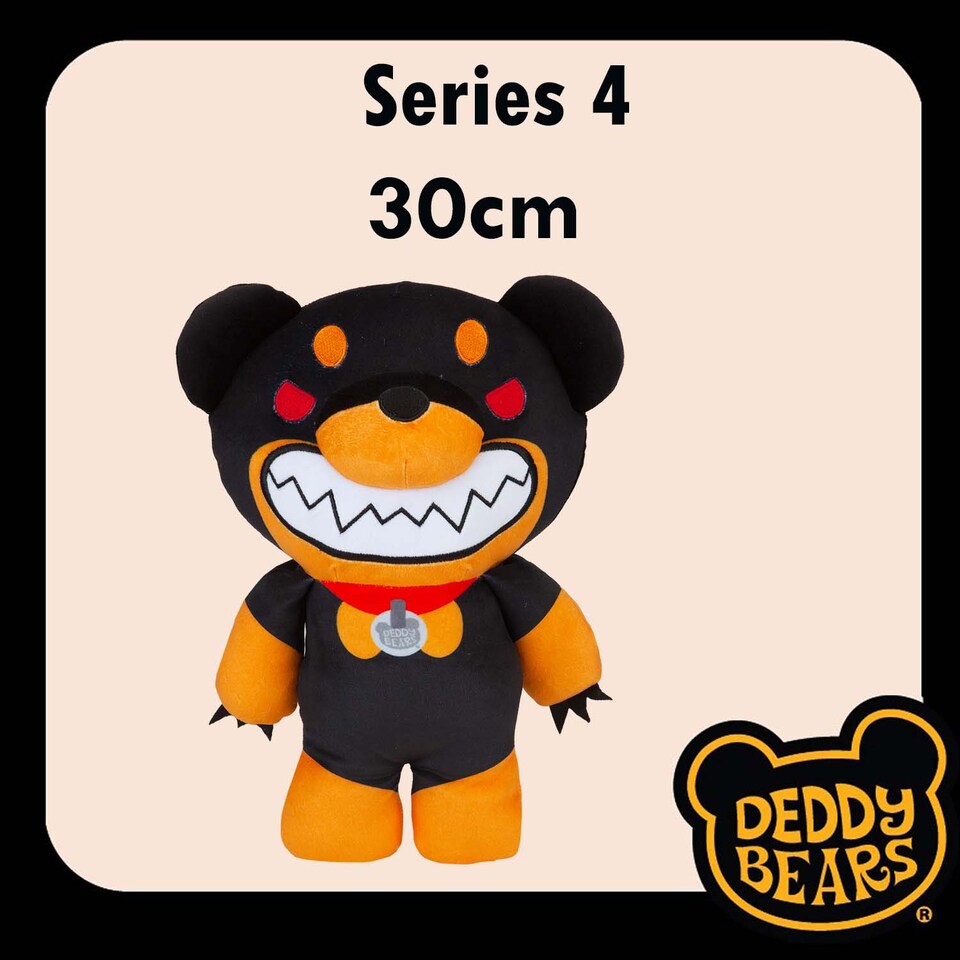 image 1 of PMS Deddy Bears Snapps Soft Toy 30cm x 12.8cm - Black Coffin Box