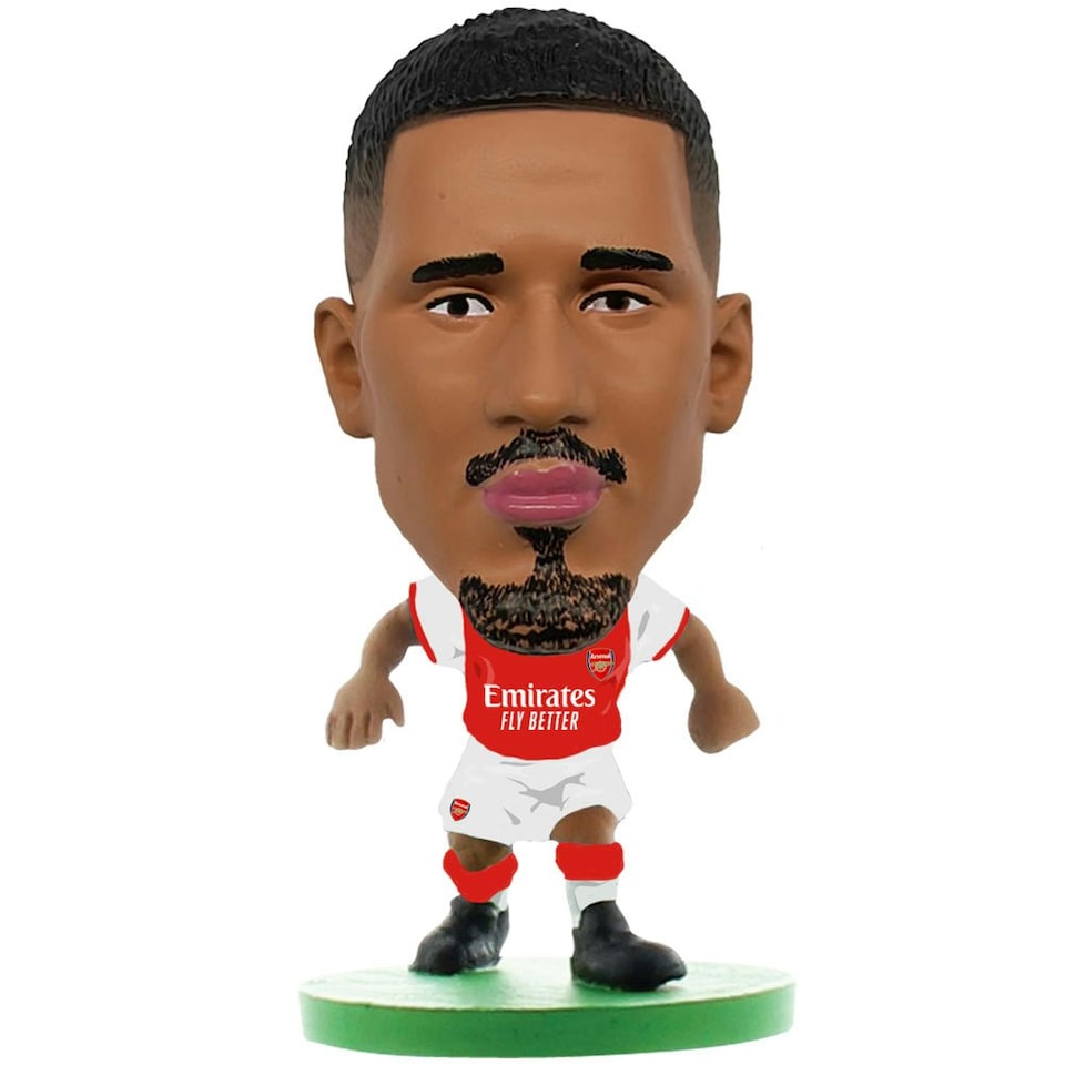 Arsenal FC William Saliba SoccerStarz Football Figurine - White/Red/Green - One Size