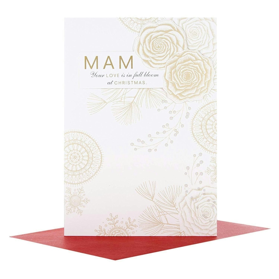 image 1 of Mam Christmas Card "Full Bloom"