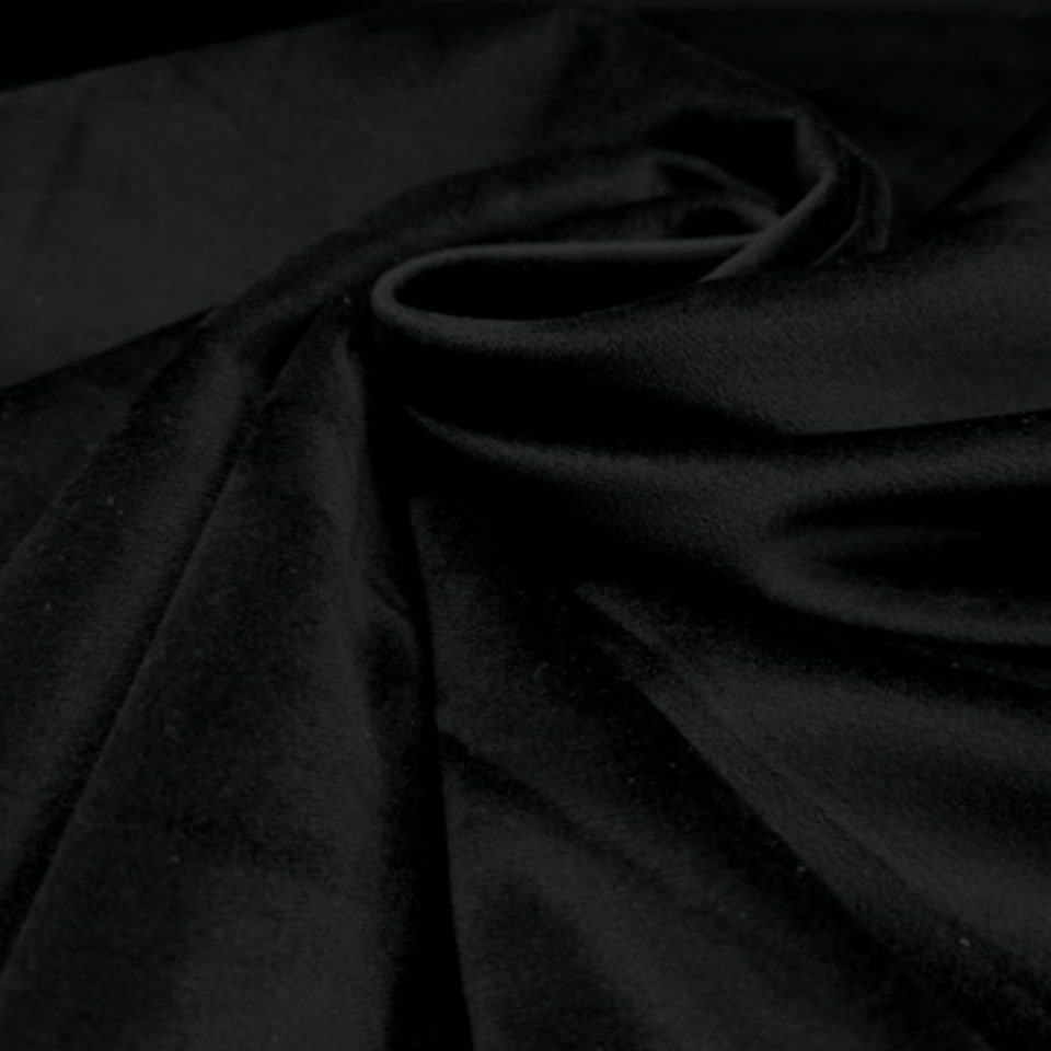 image 1 of Chesterfield Black Soft Plush Button Headboard | Black | 3FT Single 26"inch Headboard
