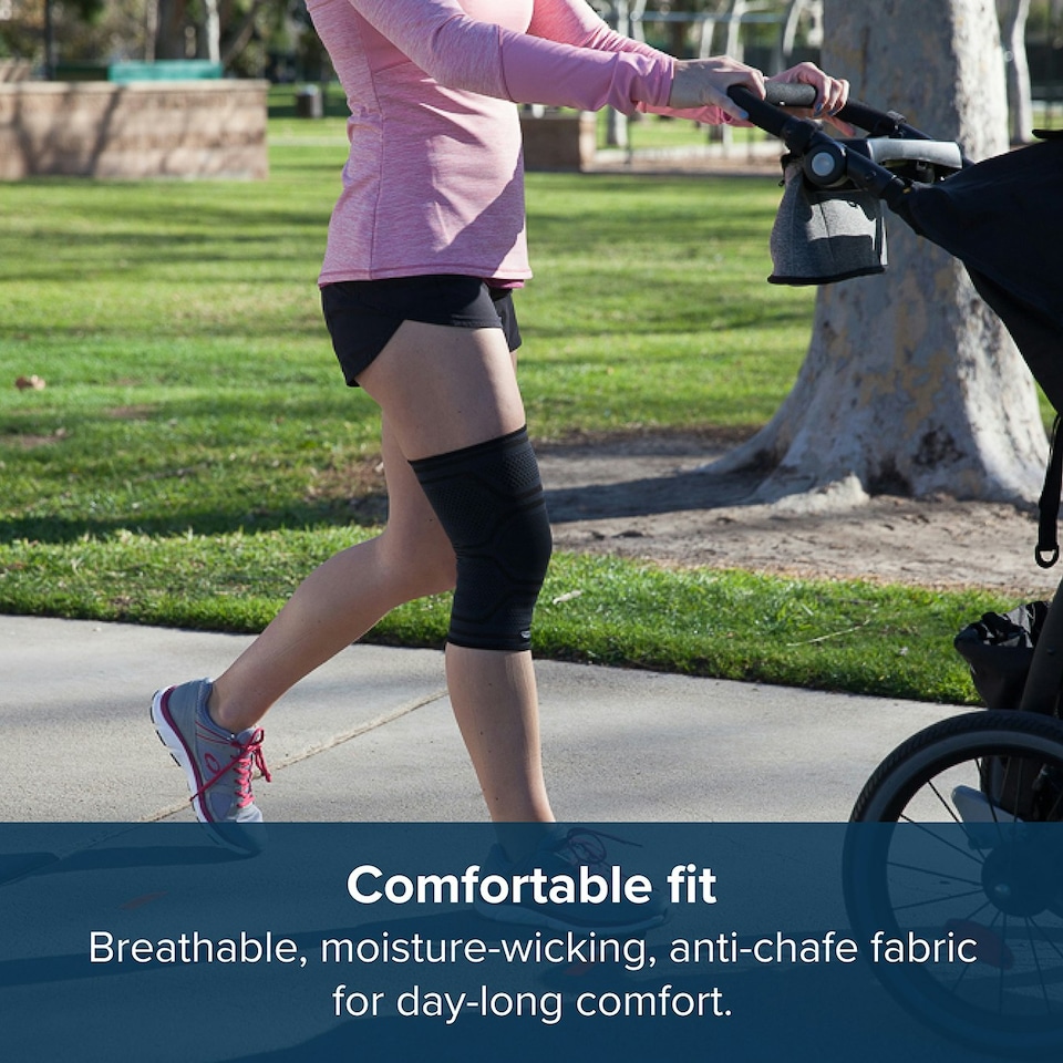 image 1 of Copper Fit Elite Knee Sleeve Small / Medium Black | S