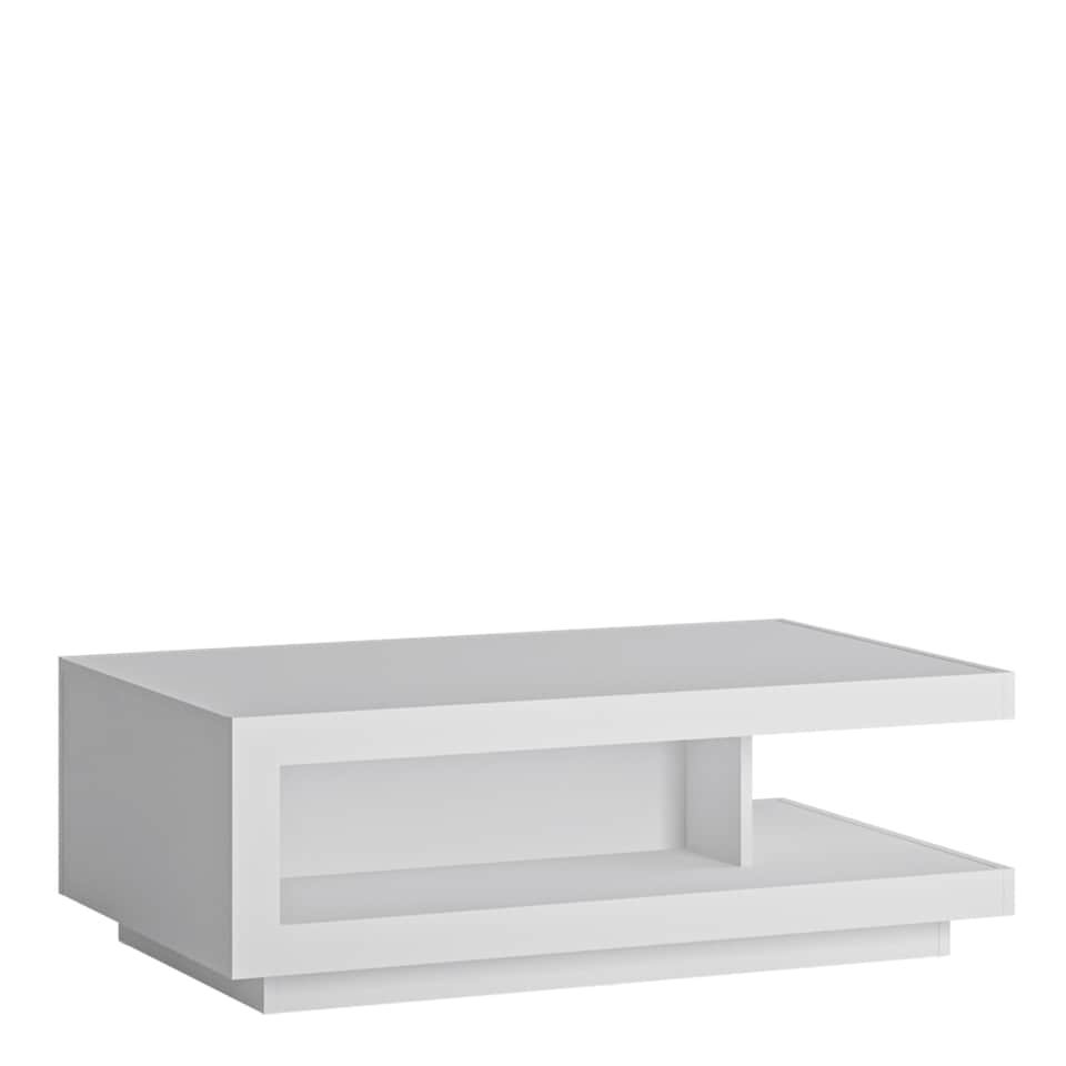 image 1 of Lyon Designer Coffee Table in White and High Gloss
