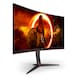 image 3 of AOC G2 CU34XP/BK 34" Curved UltraWide Quad HD 180Hz 1ms Height Adjustable Gaming Monitor | Black | Black, Red | 86.4 cm (34")
