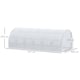 image 7 of Outsunny 6 x 3 x 2 m Polytunnel Greenhouse Pollytunnel Tent w/ Steel Frame White