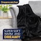 image 7 of Dreamcatcher Black Faux Fur Blanket Throw 160x130cm | Black | Black | One Size | 1