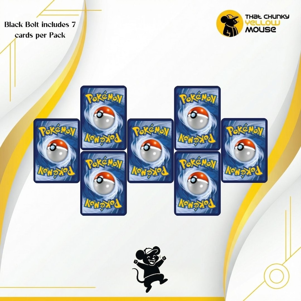 image 1 of Pokemon Cards Black Bolt Booster Bundle x 5 Pokemon Packs Korean Black and White - TCYM Import