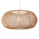 image 1 of BHS Kyle 60cm Oval Rattan Easyfit Shade, Natural | Cream | Natural | 1