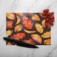 image 2 of Autumn Leaves On Black Glass Chopping Board | Multi