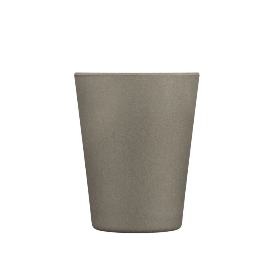 image 1 of Ecoffee Cup 12oz 350ml Reusable Eco-Friendly, Plant Based Coffee Cup with Silicone Lid & Sleeve, Molto Grigio | Grey | Molto Grigio