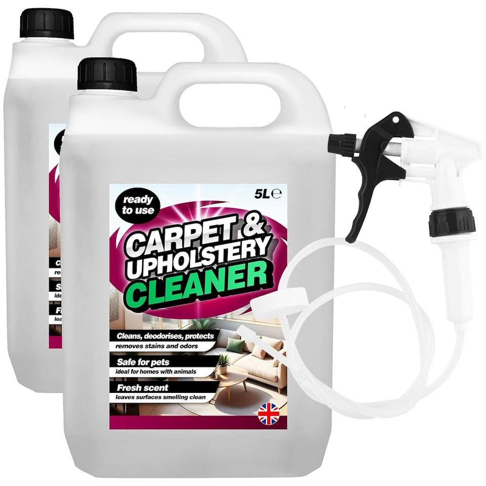 image 1 of 2 x 5L Carpet & Upholstery Cleaner With Long Hose Trigger