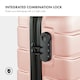 image 3 of VonHaus 3pc Pink Luggage Set, 360° Silent Spinner Wheels Pink