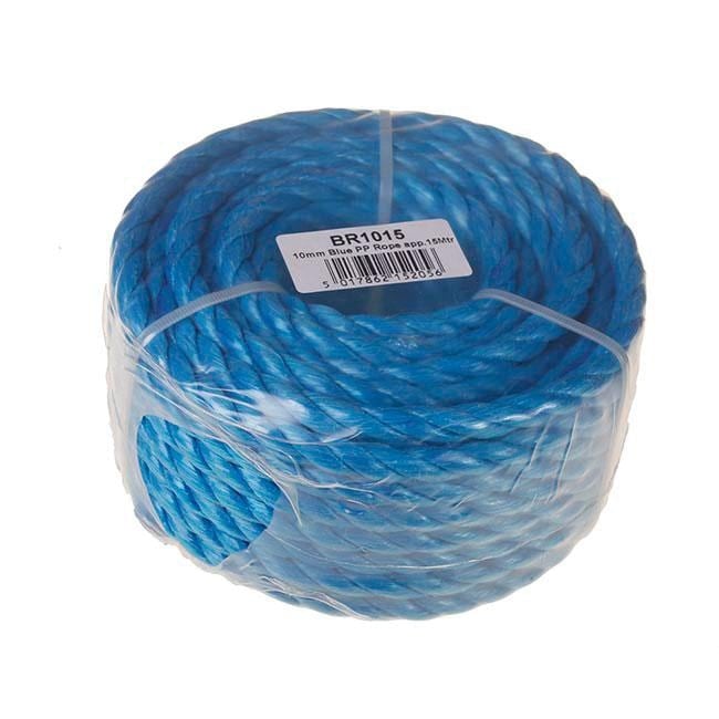 10mm Blue Poly Rope Handy Coil 15m - One Colour - One Size