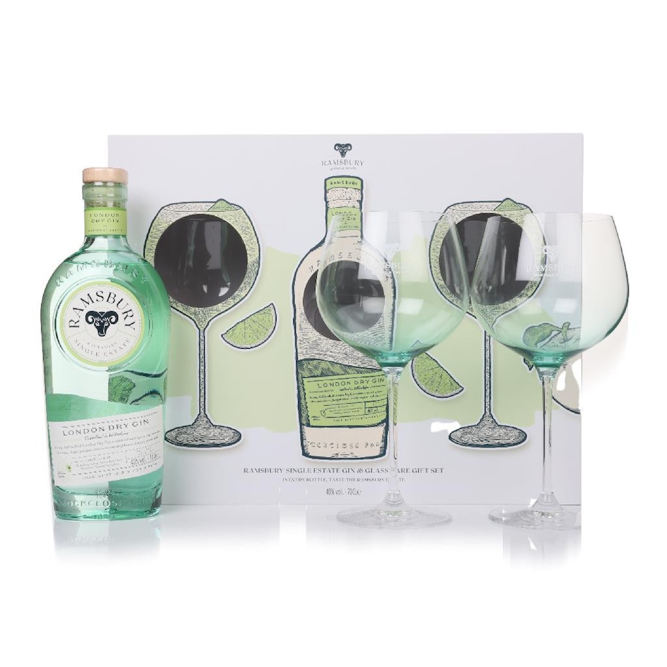 image 1 of Ramsbury Gin Gift Set with 2x Glasses