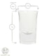 image 3 of Rink Drink Tall Shot Glasses - 25ml - Clear - Pack of 6 Clear
