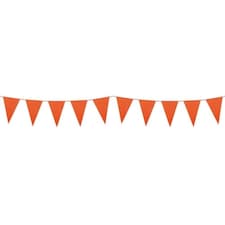 Orange Plastic Pennant Bunting 10m
