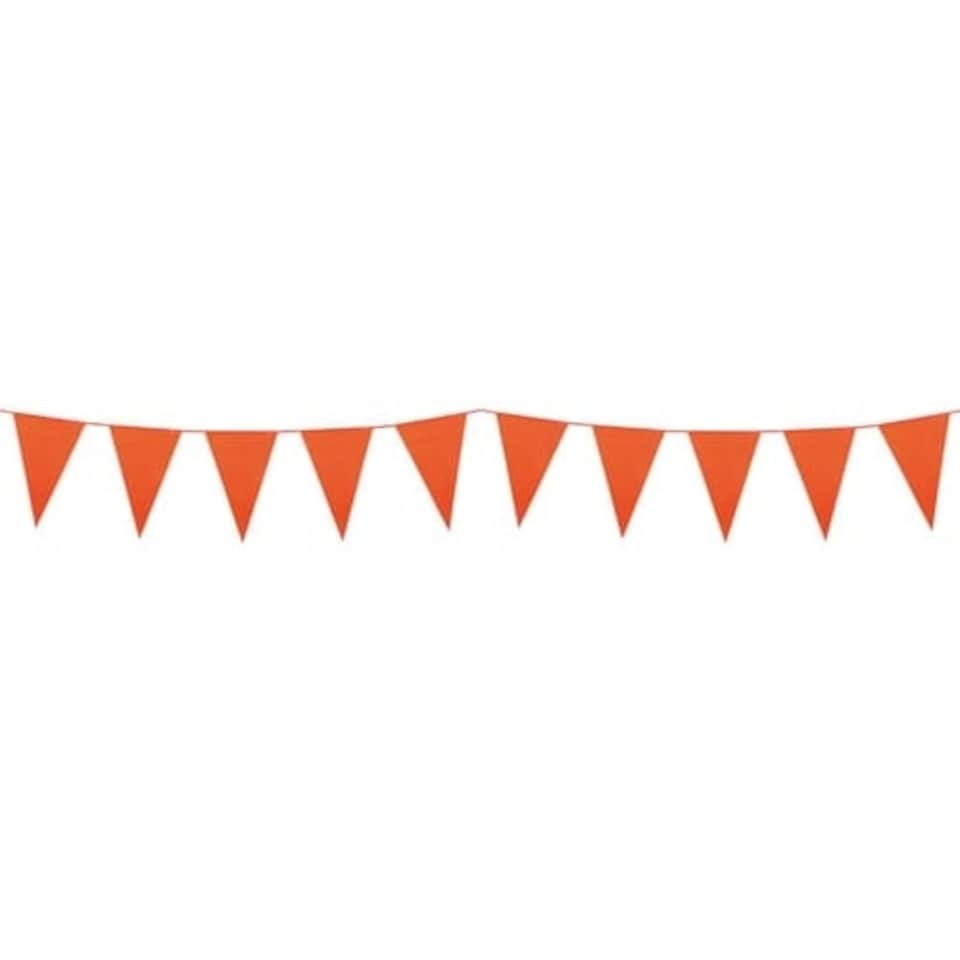 Orange Plastic Pennant Bunting 10m