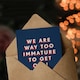 image 3 of We Are Way Too Immature To Get Old For Him Funny Birthday Card