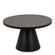 image 1 of Soli Round Ceramic Coffee Table in Black 65.7x40cm
