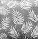 image 4 of Oakland Grey Leaf Pattern, Thermal, Room Darkening Pair of Curtains with Eyelet Top - 90 x 90 inch (229x229cm)