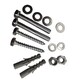 image 5 of Wall Mounted Barbell Storage Rack 3 Bar Holder