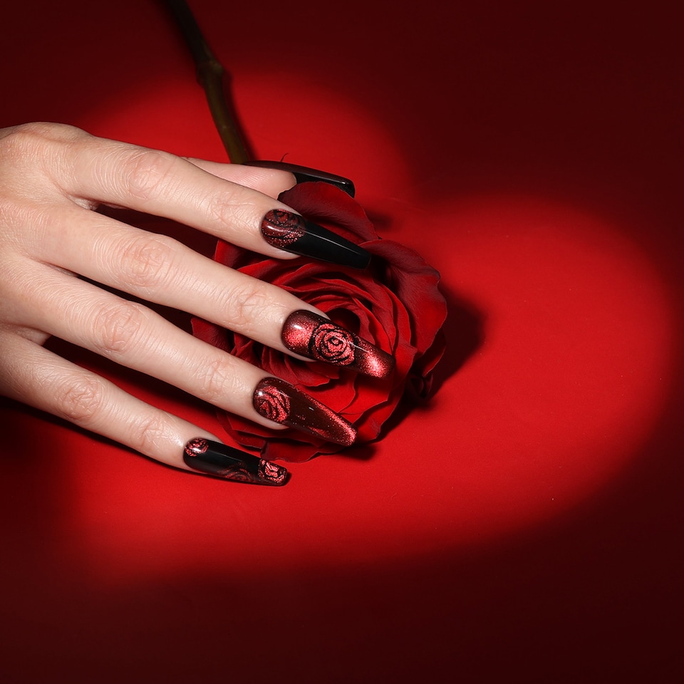 image 1 of Bluesky Red Gel Polish - Velvet Burgundy 10ml