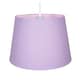 image 2 of Traditional 8 Inch Soft Lilac Linen Drum Table-Pendant Lamp Shade 40w Maximum | Purple