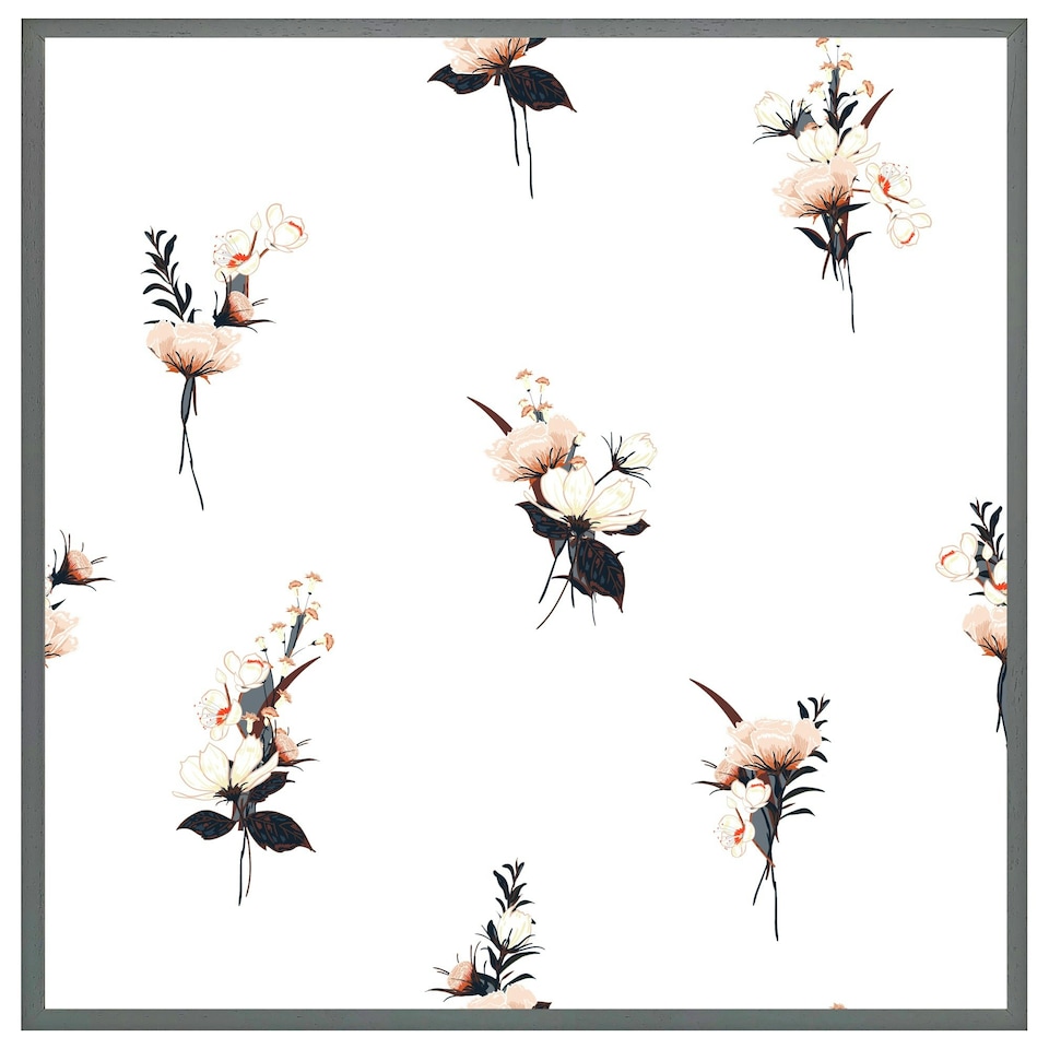 image 1 of Flower bunches (Picture Frame) White | XS