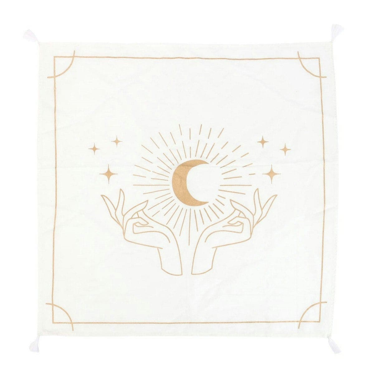Something Different Mystical Hands Altar Cloth - White/Gold - One Size Multi One Size