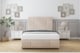 image 2 of Sloomy Lisbon Sand Naples Divan Bed Base 2 Drawers Foot-End With 54 Inch Floor Standing Headboard & 12 Inch Matching Footboard | Cream | Sand | Double | 1