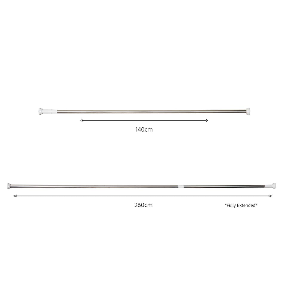 image 1 of 140-260cm Large Adjustable Window or Door Display Tension Rod