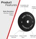 image 2 of Body Revolution Olympic Bumper Plates Black 5 kg Pair